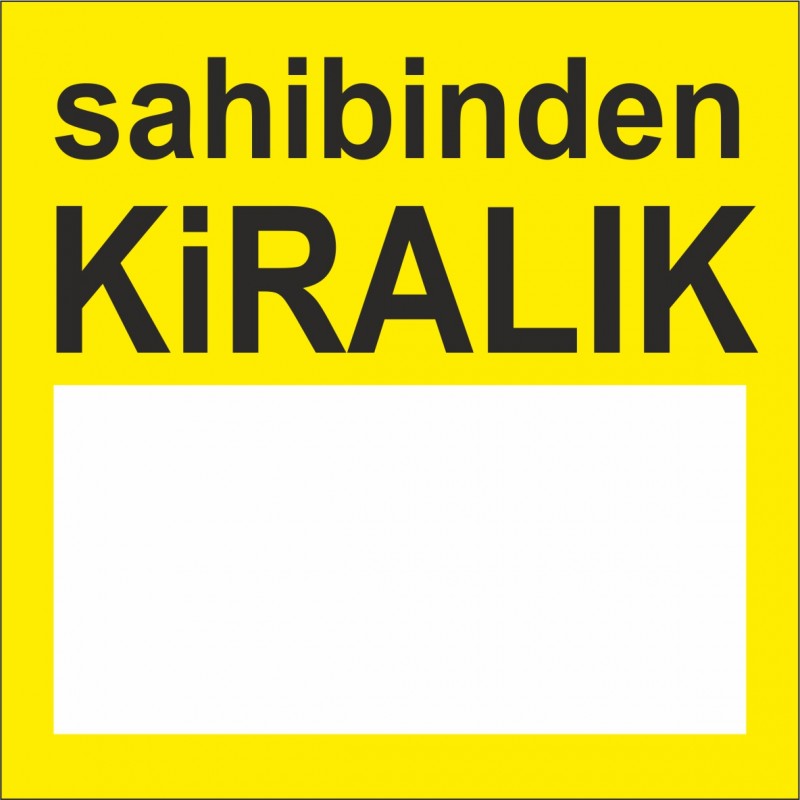 kiralık afişi