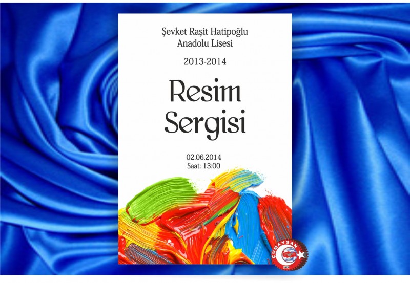 Resim sergisi afişi