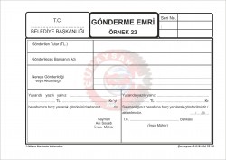 <b class=red>Gönderme</b> <b class=red>Emri</b>