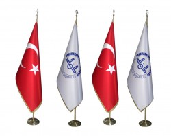 Makam Türk bayrağı (asetatlı) 100x150
